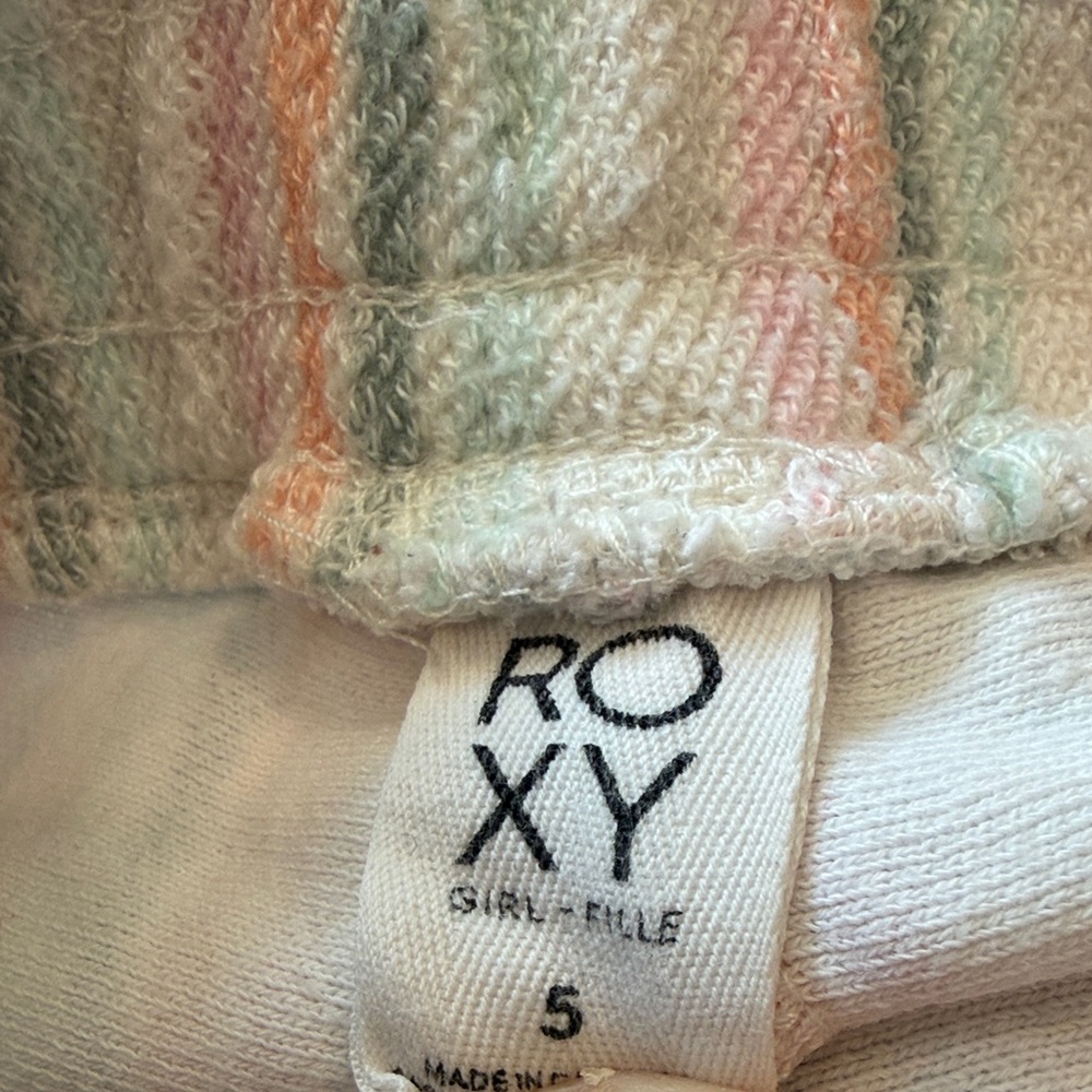Roxy Pastel Striped Kids Shorts - Picture 2 of 2